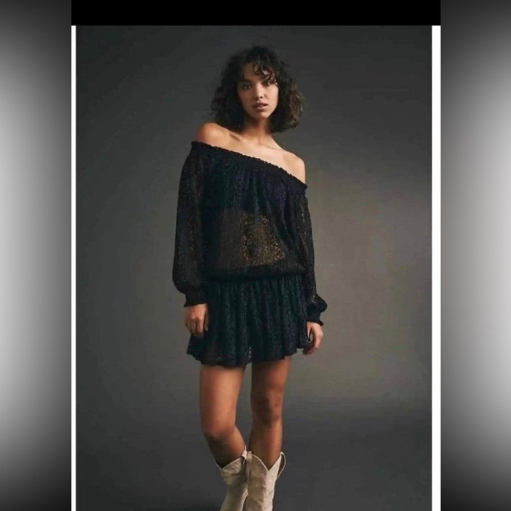 Free People Sheer Mesh Lace
Dress Medium